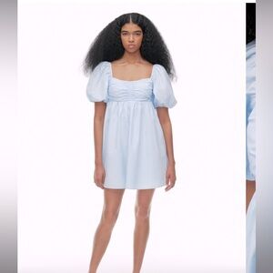 WILFRED light blue amuse poplin mini dress